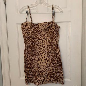 Cheetah Print Mini Dress